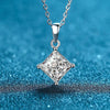 Princess Cut Square Moissanite Diamond Pendant - Rokshok