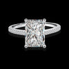 3CT 4-Prong Rectangle Oval Moissanite Ring - Rokshok