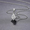 2 Carat Rhombus Moissanite Diamond Pendant Necklace - Rokshok