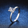 1ct Radiant Moissanite Rings - Rokshok