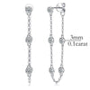 Round Bubble Moissanite Drop Earrings - Rokshok