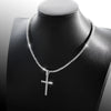 Moissanite Tennis Necklace with Cross - Rokshok