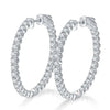 Moissanite Diamond Hoop Earrings - Rokshok