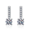1ct D Color Moissanite Pendant Earrings - Rokshok