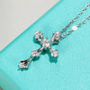 Crucifix Faith Cross Moissanite Pendant Necklace - Rokshok