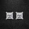 1 carat Square Shape Moissanite Stud Earrings - Rokshok