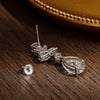 Gold Ear Stud Moissanite Earrings - Rokshok