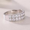 Double-row Full Moissanite Diamond Ring - Rokshok