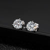 Round Moissanite 3 Prongs Earring - Rokshok