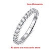 3 Carat Full Moissanite Row Rings - Rokshok