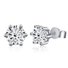2 CT Classic Six Claw Colored Moissanite Stud Earrings - Rokshok