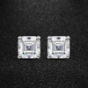 1 carat Square Shape Moissanite Stud Earrings - Rokshok