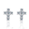 1.4cttw Cross Moissanite Diamond Stud Earrings - Rokshok