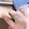 5CT Hundred Face Cut Moissanite Engagement Ring - Rokshok