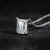 6x8mm 2ct Emerald Cut Moissanite Pendant Necklaces - Rokshok