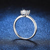 1ct Radiant Moissanite Rings - Rokshok