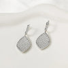 3 Carat Geometric Leaf Moissanite Drop Earrings - Rokshok
