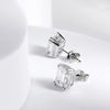 8carat Emerald Cut Moissanite Diamond Stud Earrings - Rokshok