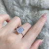4CT Rectangle Moissanite Ring - Rokshok