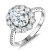 2.98 Carat Oval Cut Moissanite Ring - Rokshok