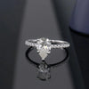 1.5 Carat Water Drop Shape Moissanite Engagement Rings - Rokshok