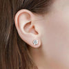 Round Cut Moissanite Stud Earrings - Rokshok