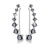Row Moissanite Drop Earrings - Rokshok