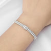 3mm Double Row Moissanite Tennis Bracelet - Rokshok