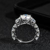 8CT Luxury Full Moissanite Engagement Ring - Rokshok
