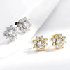 Sunflower Full Moissanite Diamond Stud - Rokshok
