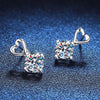 1ct Round Moissanite Pendant Earring - Rokshok