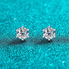 1ct Moissanite White Gold Stud Earring - Rokshok
