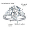 6.72 Carat Luxury Pear-Shape Moissanite Ring - Rokshok