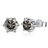 2 CT Classic Six Claw Colored Moissanite Stud Earrings - Rokshok