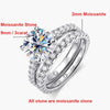 3 Carat Full Moissanite Row Rings - Rokshok