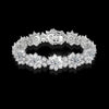 18k White Gold Sunflower Moissanite Bracelet - Rokshok