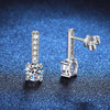 1ct D Color Moissanite Pendant Earrings - Rokshok