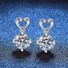 1ct Round Moissanite Pendant Earring - Rokshok