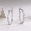 Moissanite Earring Plated 18k White Gold - Rokshok