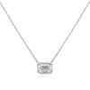 Emerald Cut Moissanite Pendant Necklace - Rokshok