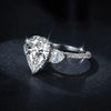 6.72 Carat Luxury Pear-Shape Moissanite Ring - Rokshok