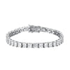4x4mm Princess Cut Moissanite Tennis Bracelet - Rokshok