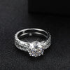 Sparkling Diamond Bridal Sets Moissanite Rings - Rokshok