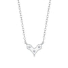 4mm Heart Full Moissanite Pendant Necklaces - Rokshok