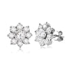 Sunflower Full Moissanite Diamond Stud - Rokshok