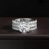 Sparkling Diamond Bridal Sets Moissanite Rings - Rokshok