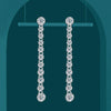 Long Tassels Moissanite Drop Earrings - Rokshok