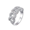 8mm Moissanite Cuban Eternity Band Ring - Rokshok