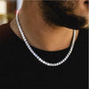 Moissanite Tennis Necklace - 18K gold plated - Rokshok
