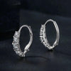 5-stones Moissanite Hoop Earrings - Rokshok